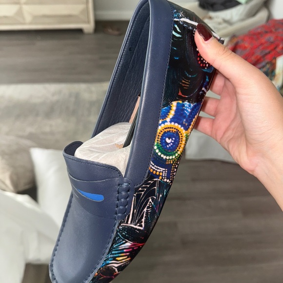 Robert Graham Blue and Multicolor Men's Loafers - Picture 1 of 5